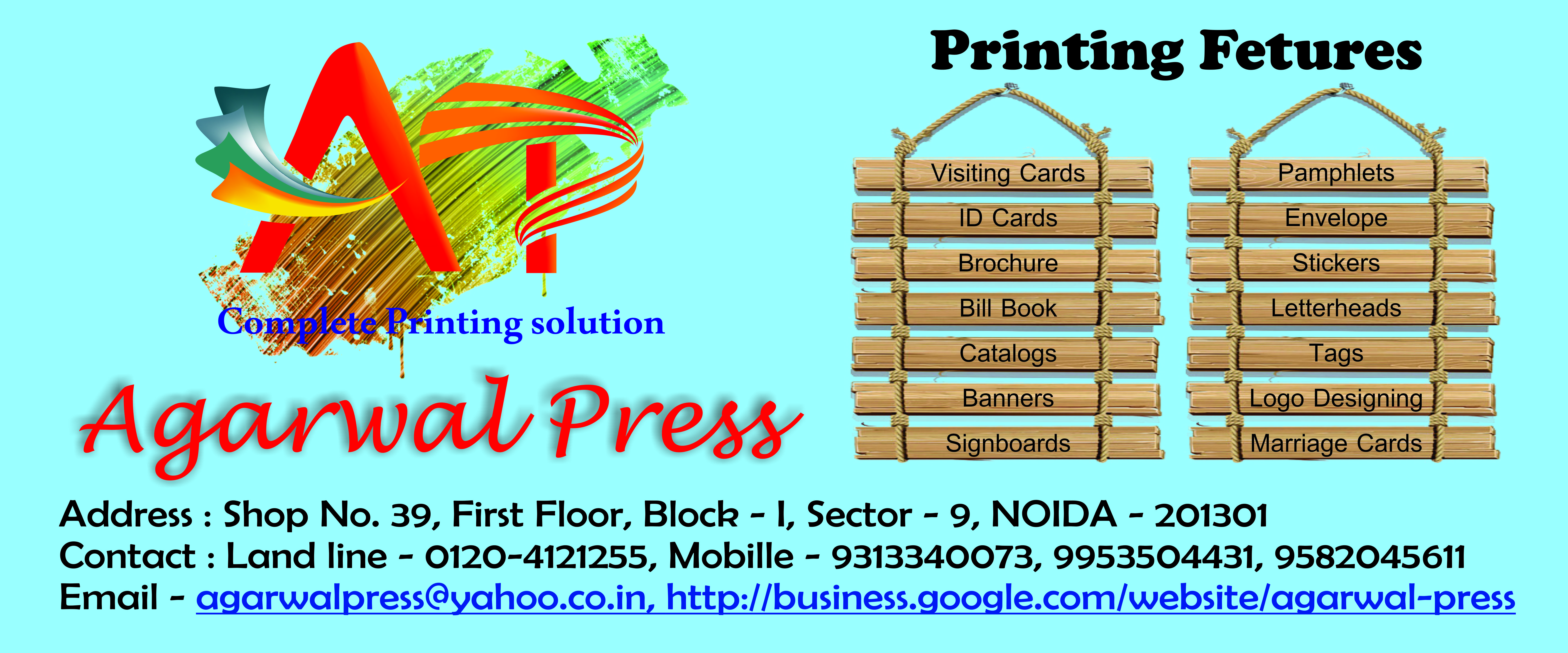 Agarwal PressPrinter and GraphicsPrinterNoidaNoida Sector 10