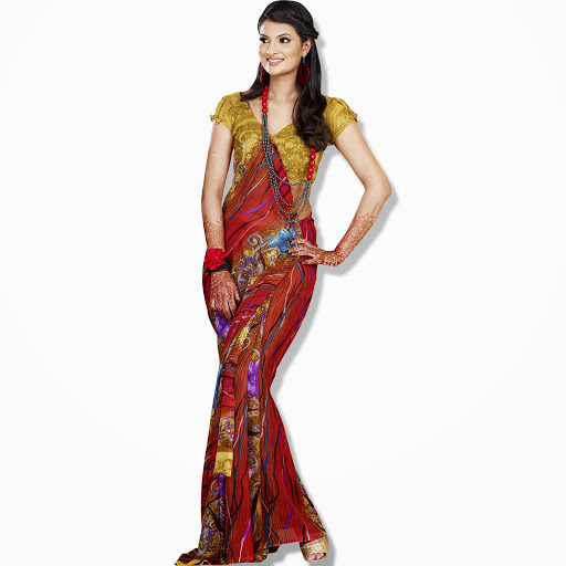 new pattern in saree