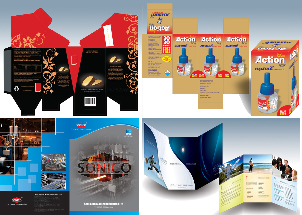 Creative Brochure, Packaging designing and printing service in DelhiServicesAdvertising - Design