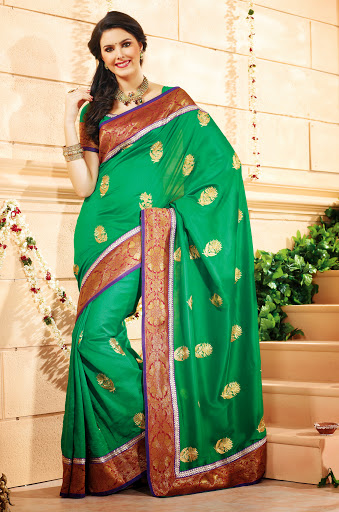 Mooga silk saree