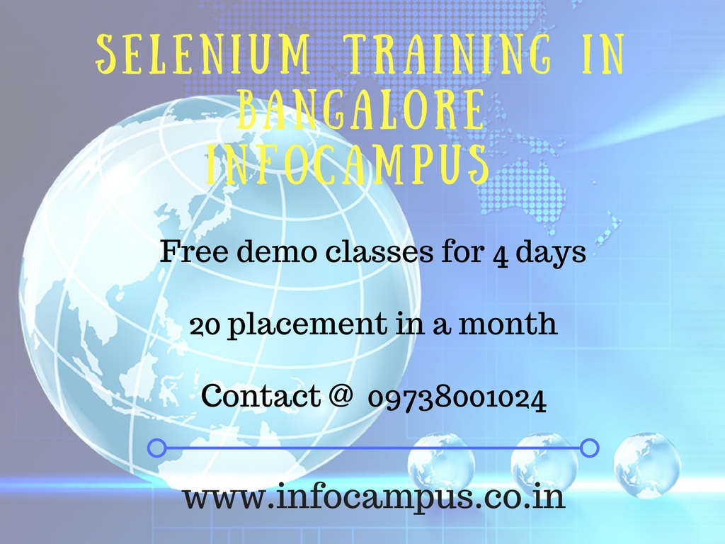 Selenium Training in BangaloreEducation and LearningShort Term ProgramsAll Indiaother