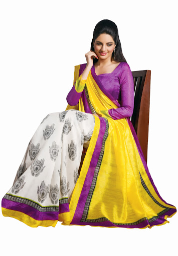 jute silk saree