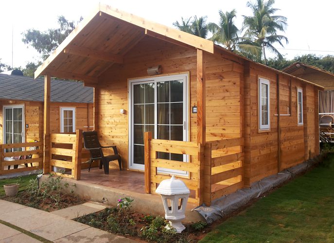 Residential Wooden Cottages Setup