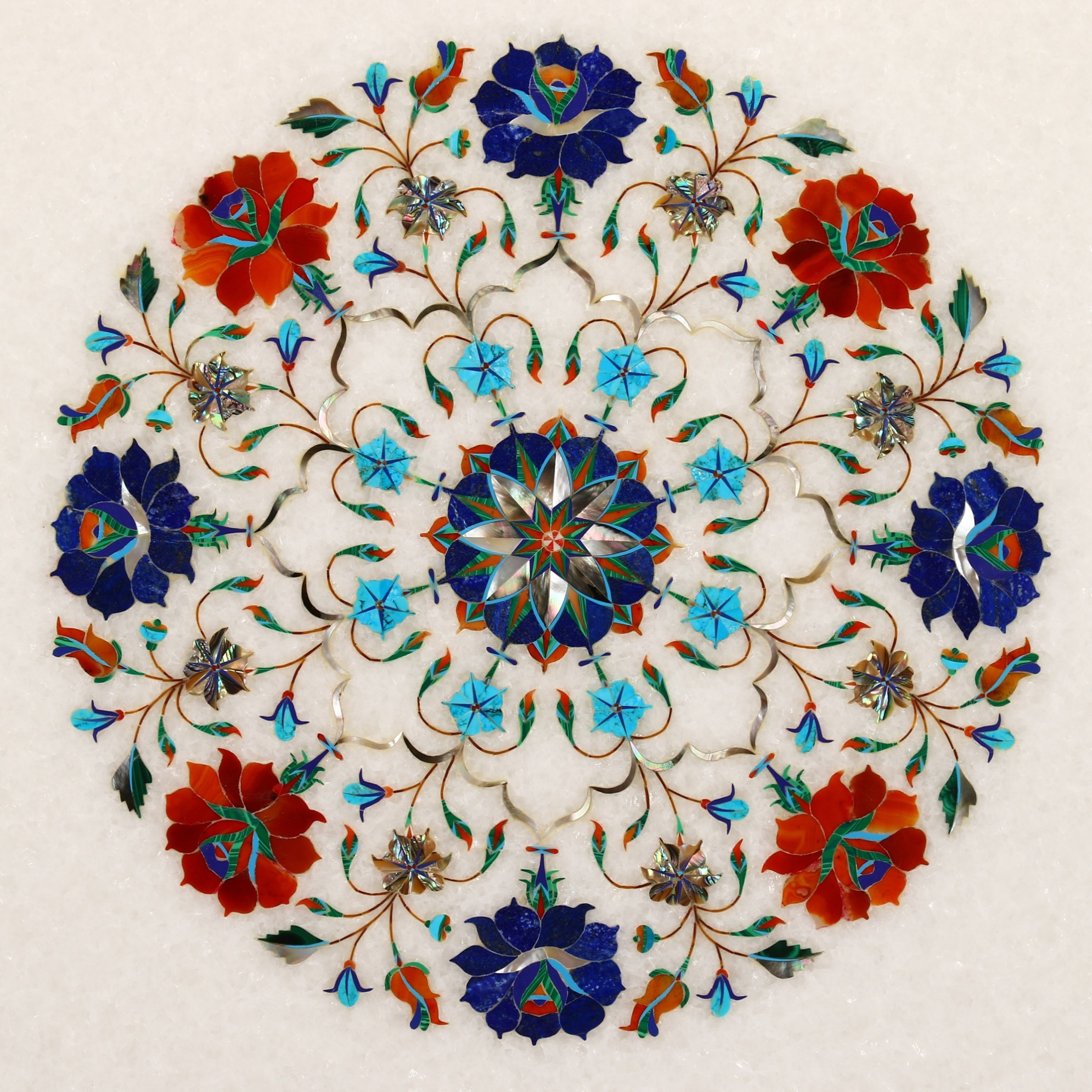 Marble Inlay Table Tops in India Rameshwaram Arts & Crafts