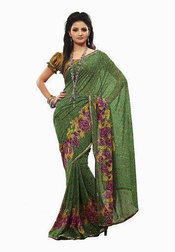 stylist pattern in saree