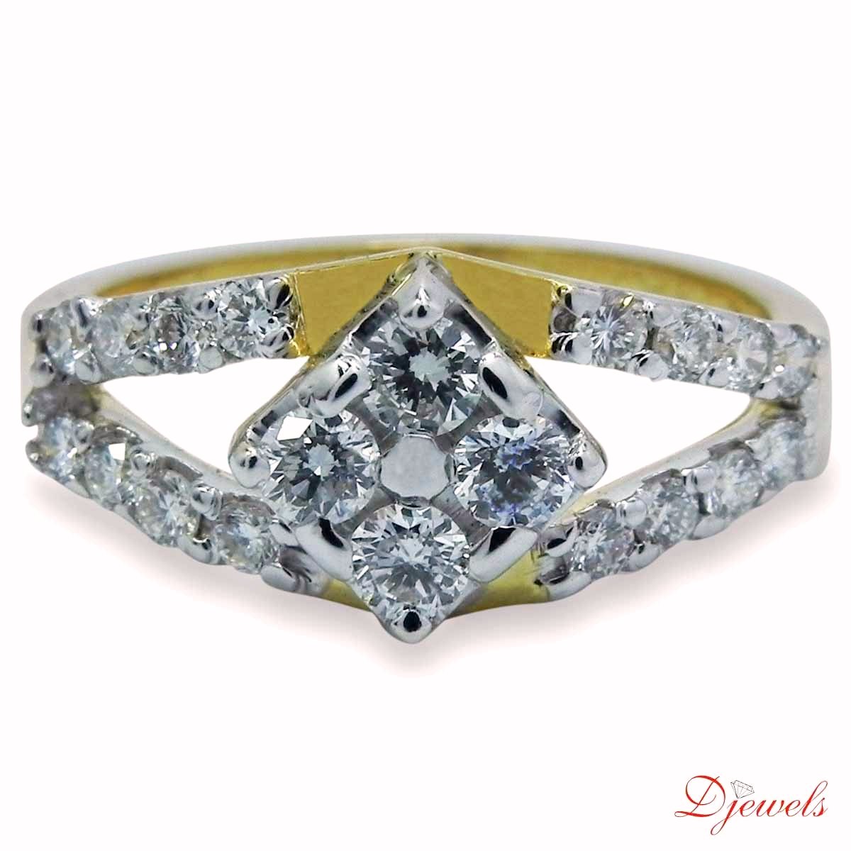Designer Diamond Ring in 14K Hm GoldBuy and SellJewelryCentral DelhiKarol Bagh