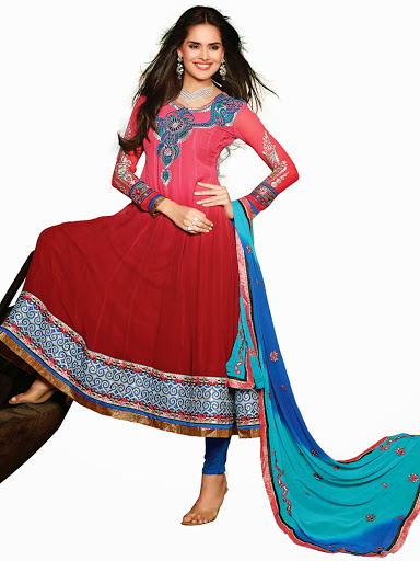 simple pattern dress material