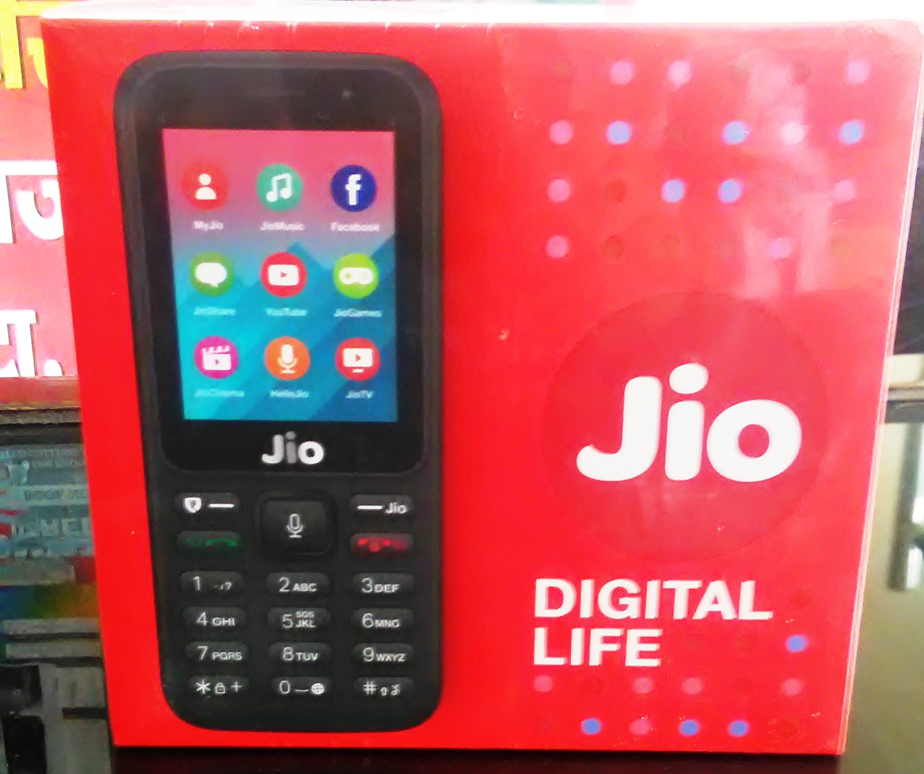 JIO PHONE 4G VOLT LTE MOBILE 1 YRS WARRANTY CHARGER 6 MONTH WARRANTY