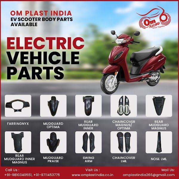 Electric scooter parts manufacturer in DElhiCars and BikesSpare Parts - AccessoriesNorth DelhiPitampura