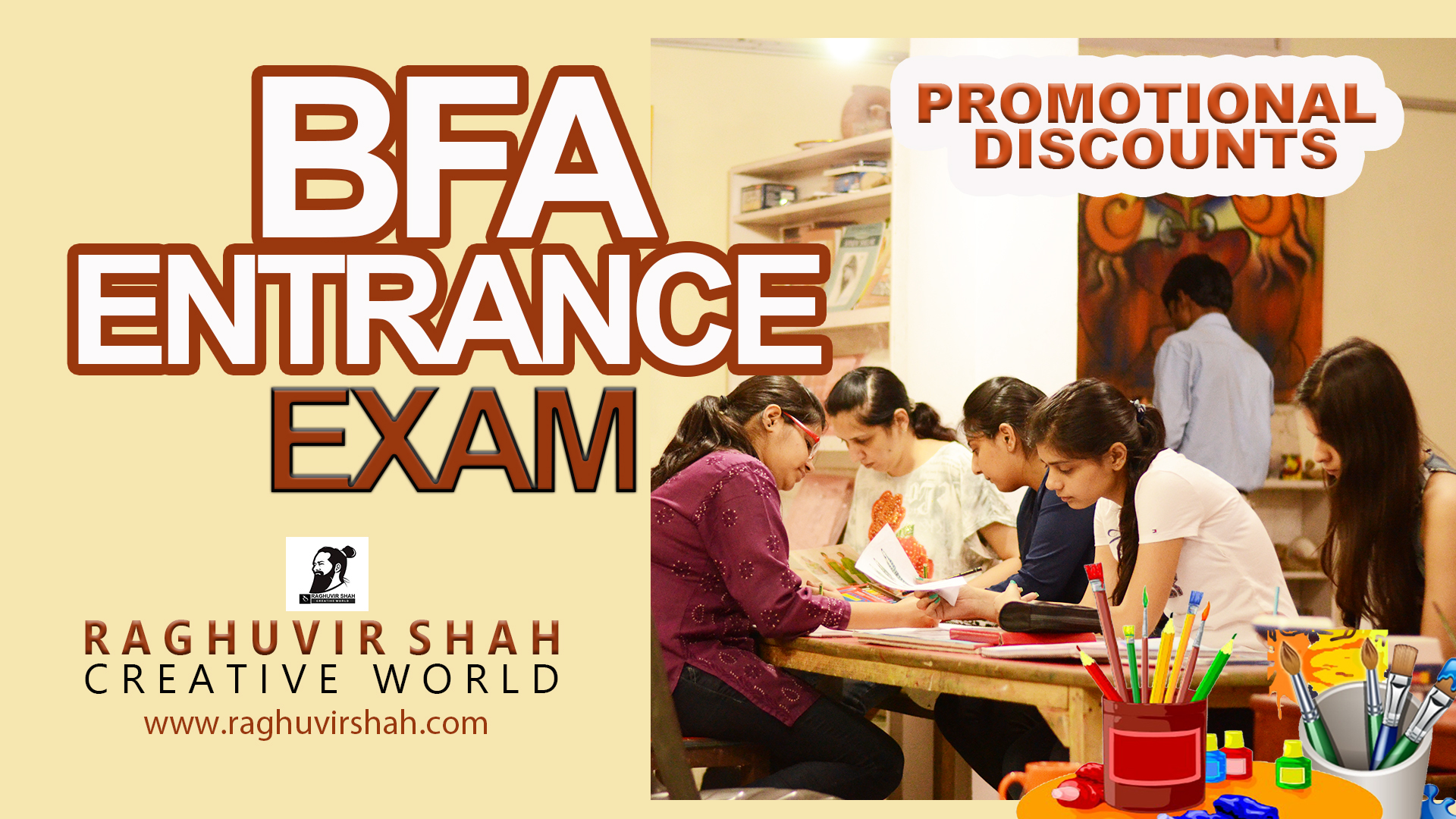BFA Entrance Exam Coaching at Raghuvir Shah Creative WorldEducation and LearningProfessional CoursesWest DelhiPunjabi Bagh