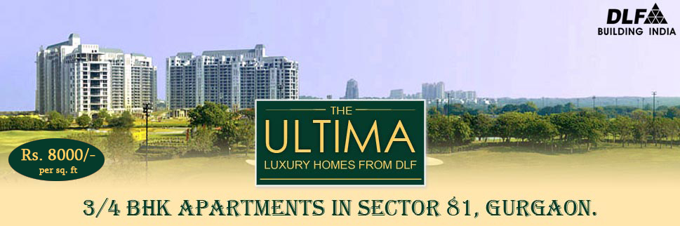 Dlf The Ultima new project @ 9711207688Real EstateApartments  For SaleGurgaonSushant Lok