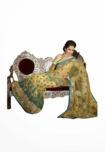 fancy designer bridal saree