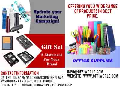 Corporate and Promotional Gifts in Gurgoan India From OffiworldHome and LifestyleGifts - StationaryGurgaonUdyog Vihar
