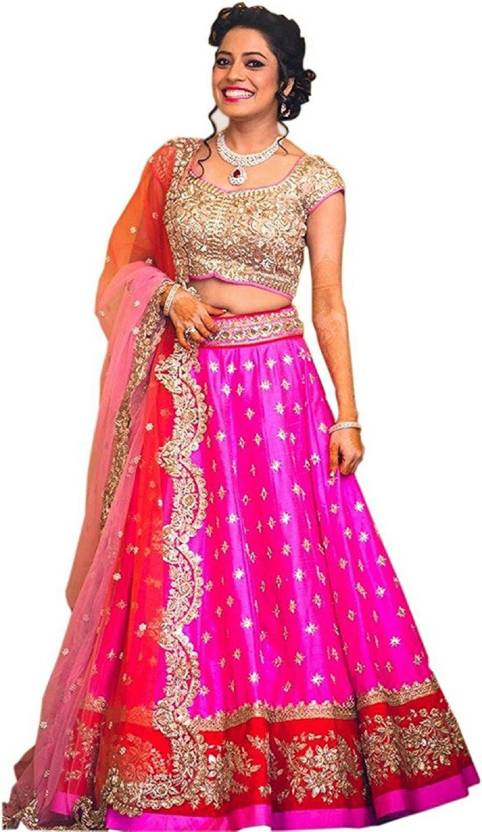 Embroidered Lehenga Choli and Dupatta Set