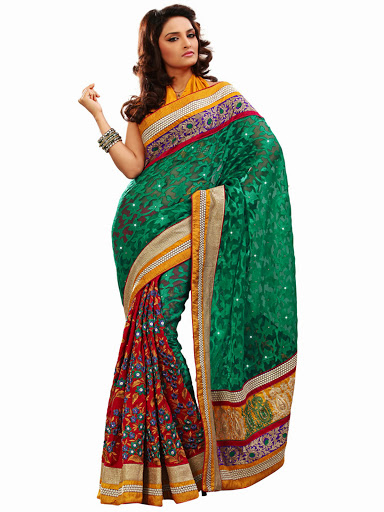 simple wedding saree