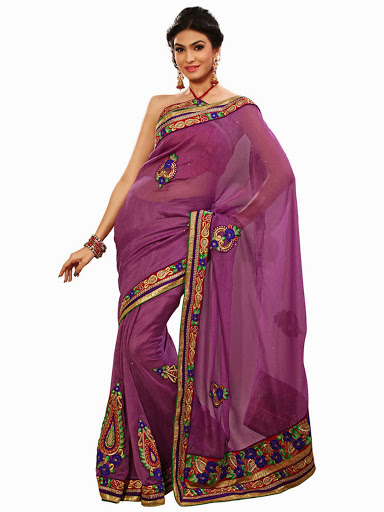 latest print on saree