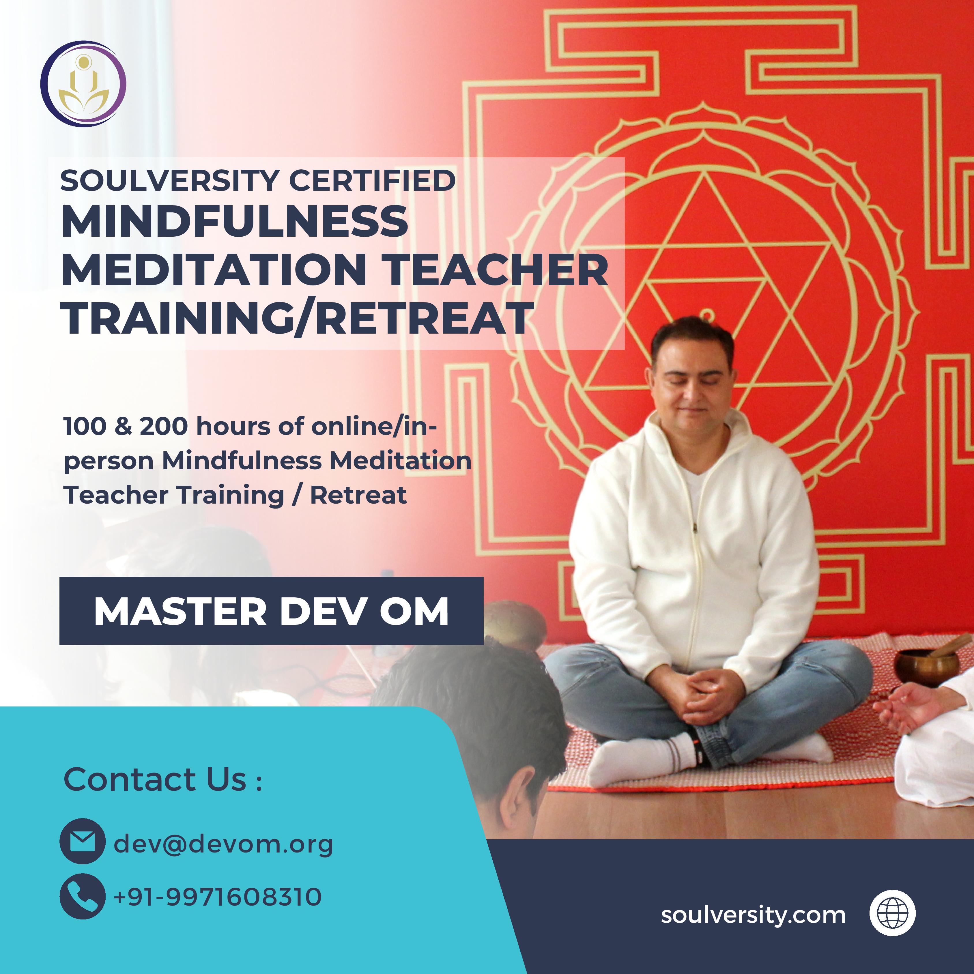Soulversity Certified Meditation Teacher Training/RetreatServicesHealth - FitnessAll Indiaother