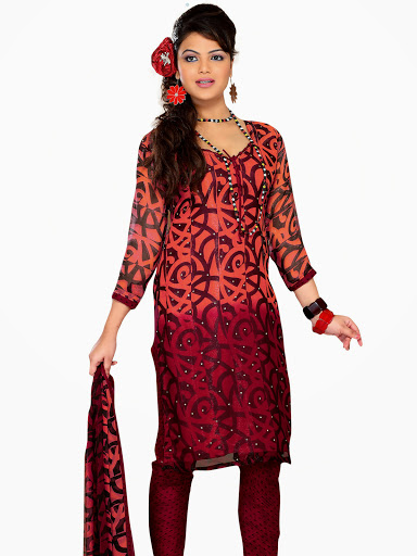 Chiffon wear dress