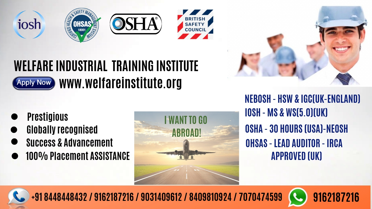 SAFETY / IOSH / OSHA / NEBOSH / JCB / EXCAVATOR / CRANE / DOZER / LODER / FORKLIFTEducation and LearningProfessional CoursesAll Indiaother