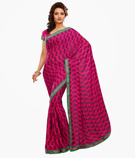 classy pattern in saree