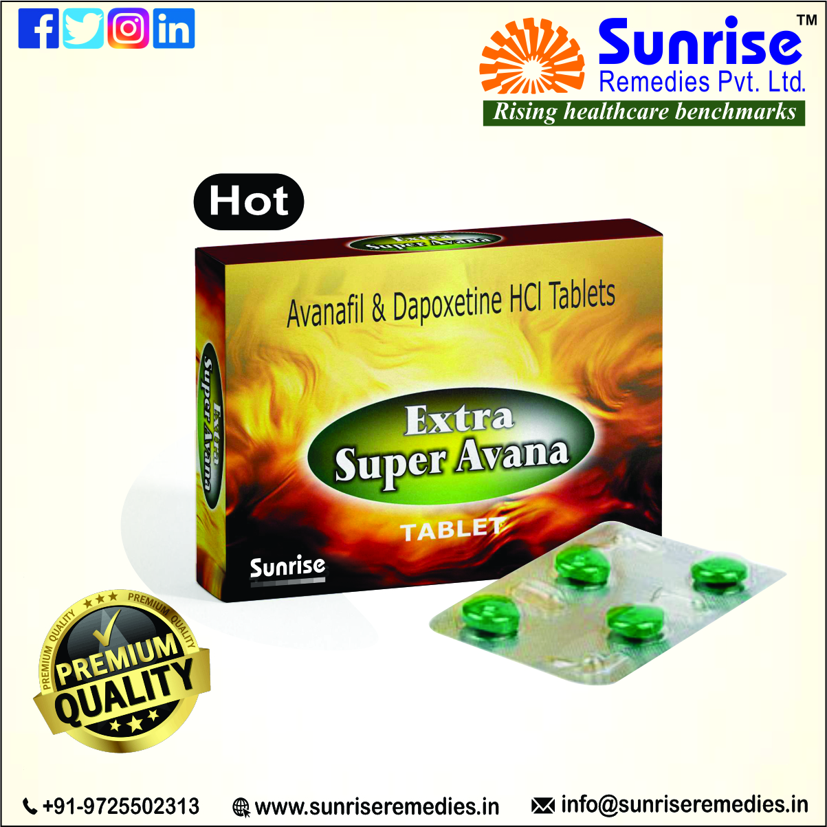 Extra Super Avana | ED and PE Products - Sunrise RemediesHealth and BeautyHealth Care ProductsAll Indiaother
