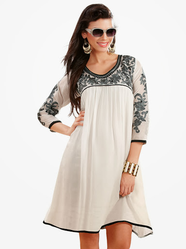 fency pattern in kurti