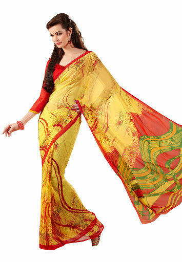 classy pattern in saree