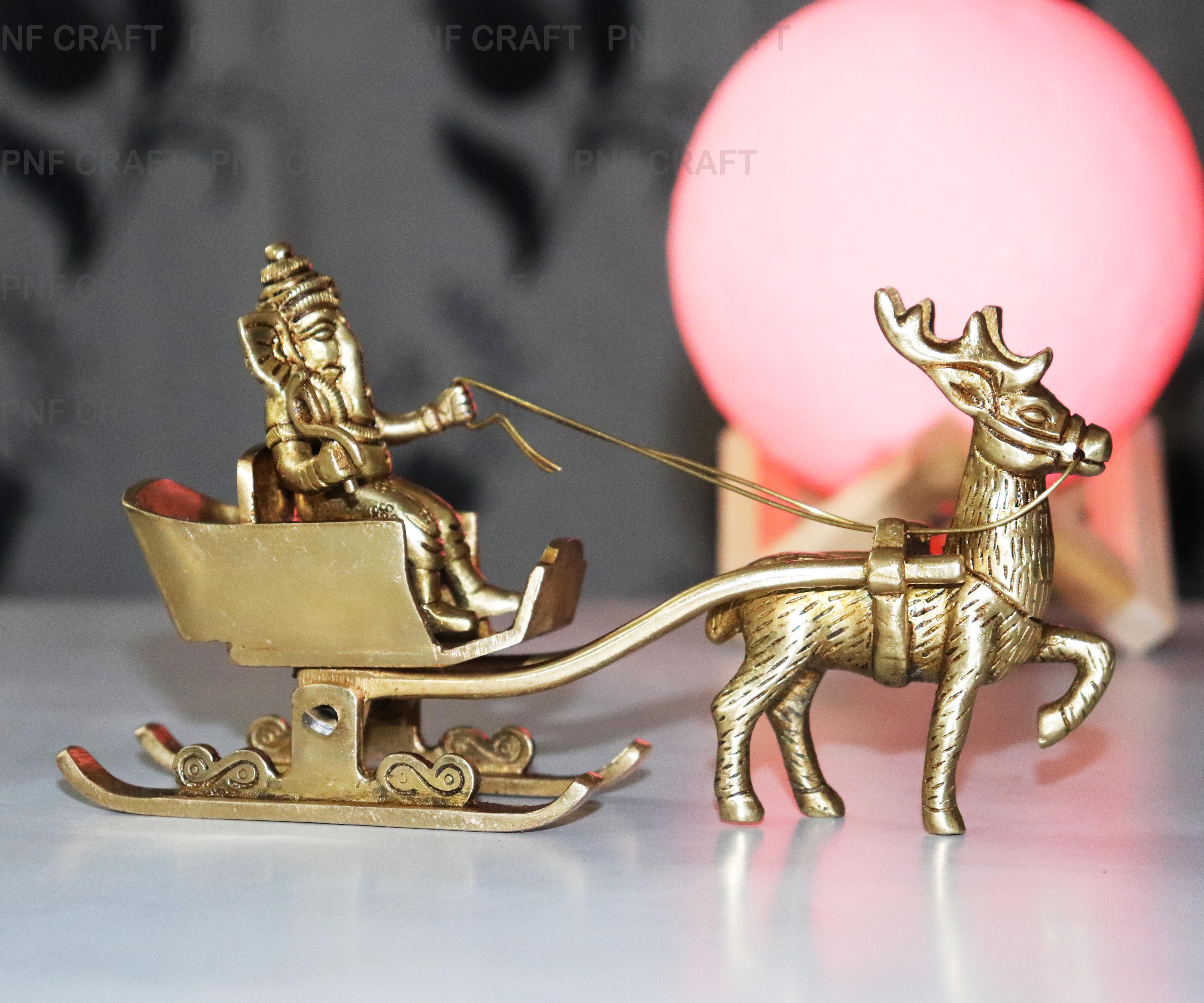 PNF Craft Brass Ganesha Riding RathHome and LifestyleCollectiblesCentral DelhiAjmeri Gate