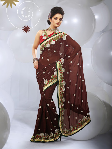 fency pattern in saree
