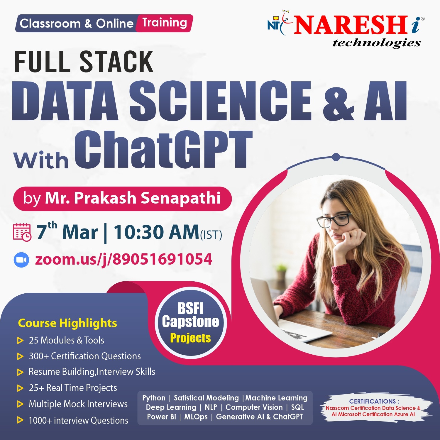 Full Stack Data Science & AI Online Training in Hyderabad -NareshITEducation and LearningCoaching ClassesAll Indiaother