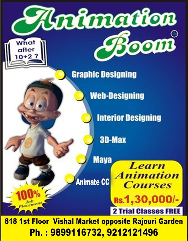 Animation Course - Animation Institute In Delhi - AnimationBoomEducation and LearningCoaching ClassesWest DelhiRajouri Garden