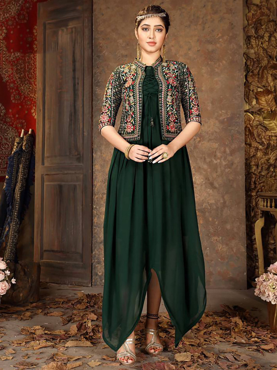 Latest Designer Gown | Party Wear Gown | Ladies Gown | Indo Western Gown - Ethnic Plus