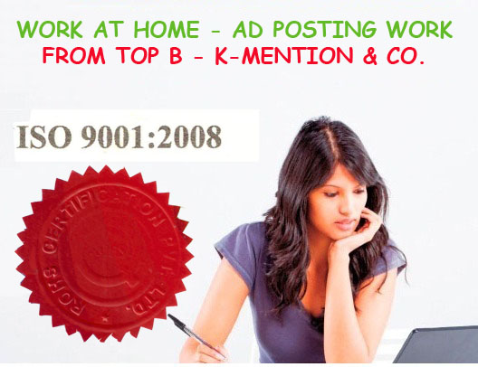 Copy-Paste Work At Home Ad Posting Franchisee Opportunity in Jaipur K-MentionJobsPart Time TempsAll Indiaother