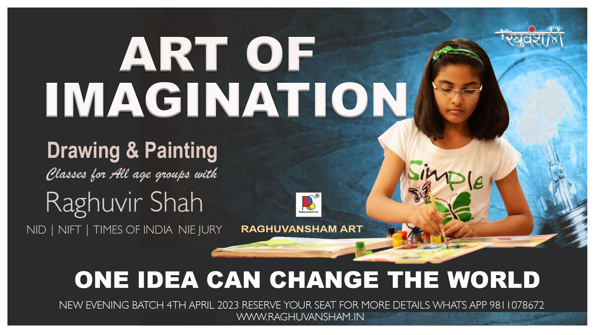 Art of imagination with raghuvir shah sirOtherAnnouncementsWest DelhiPunjabi Bagh