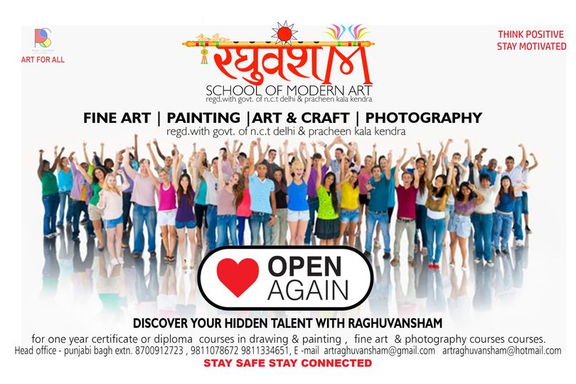 Art & Craft Classes at Raghuvansham School of Modern ArtEducation and LearningHobby ClassesWest DelhiPunjabi Bagh