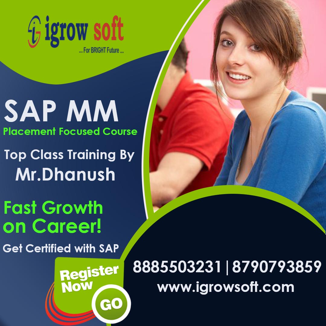 SAP MM Training in Hyderabad | SAP MM Training Institute in Ameerpet|IgrowsoftEducation and LearningCoaching ClassesAll Indiaother