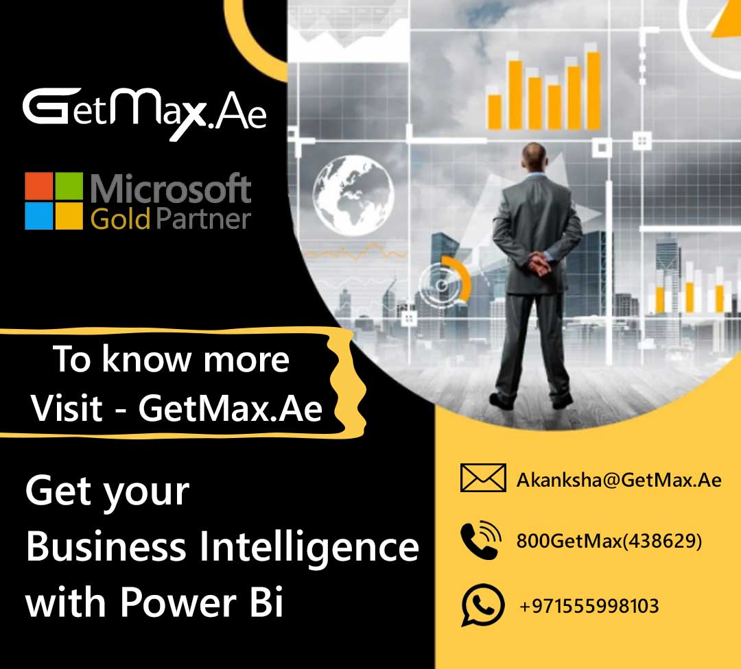 Get your Business Intelligence with Power Bi with GetMaxComputers and MobilesComputer ServiceWest DelhiTilak Nagar