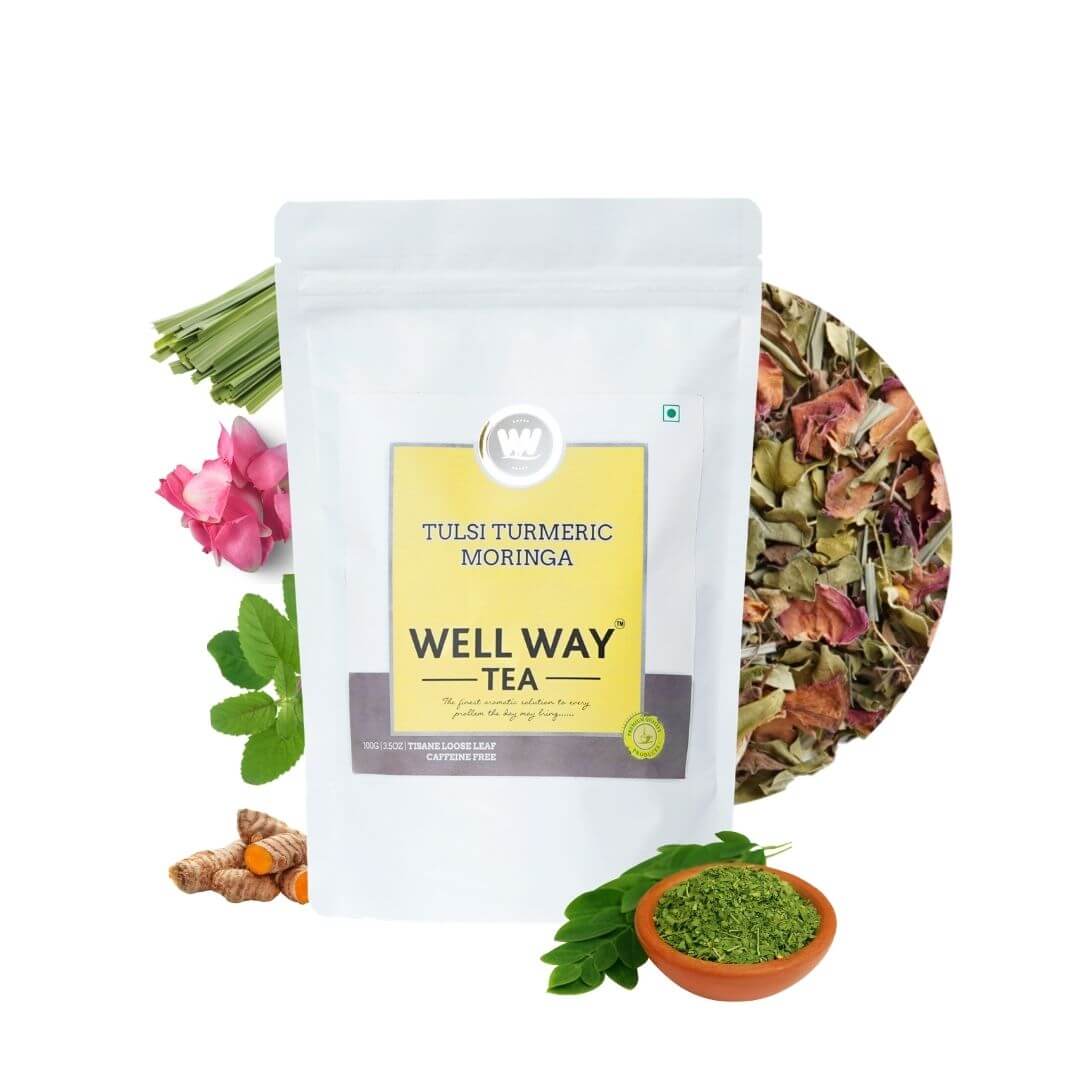 Buy Tulsi Moringa Organic Herbal Tea - Wellwaytea.comFoods and DiningFood SnacksAll Indiaother