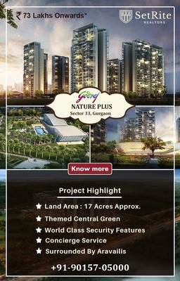 Godrej Nature Plus The Park Apartments For Sale Gurgaon +91-90157-05000Real EstateApartments  For SaleGurgaonSushant Lok