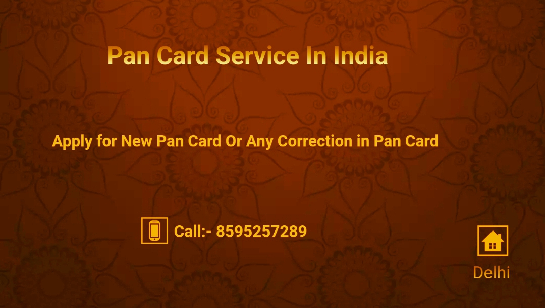 Apply for New Pan Card or Any Correction in Pan Card CallServicesEverything ElseSouth DelhiMalviya Nagar