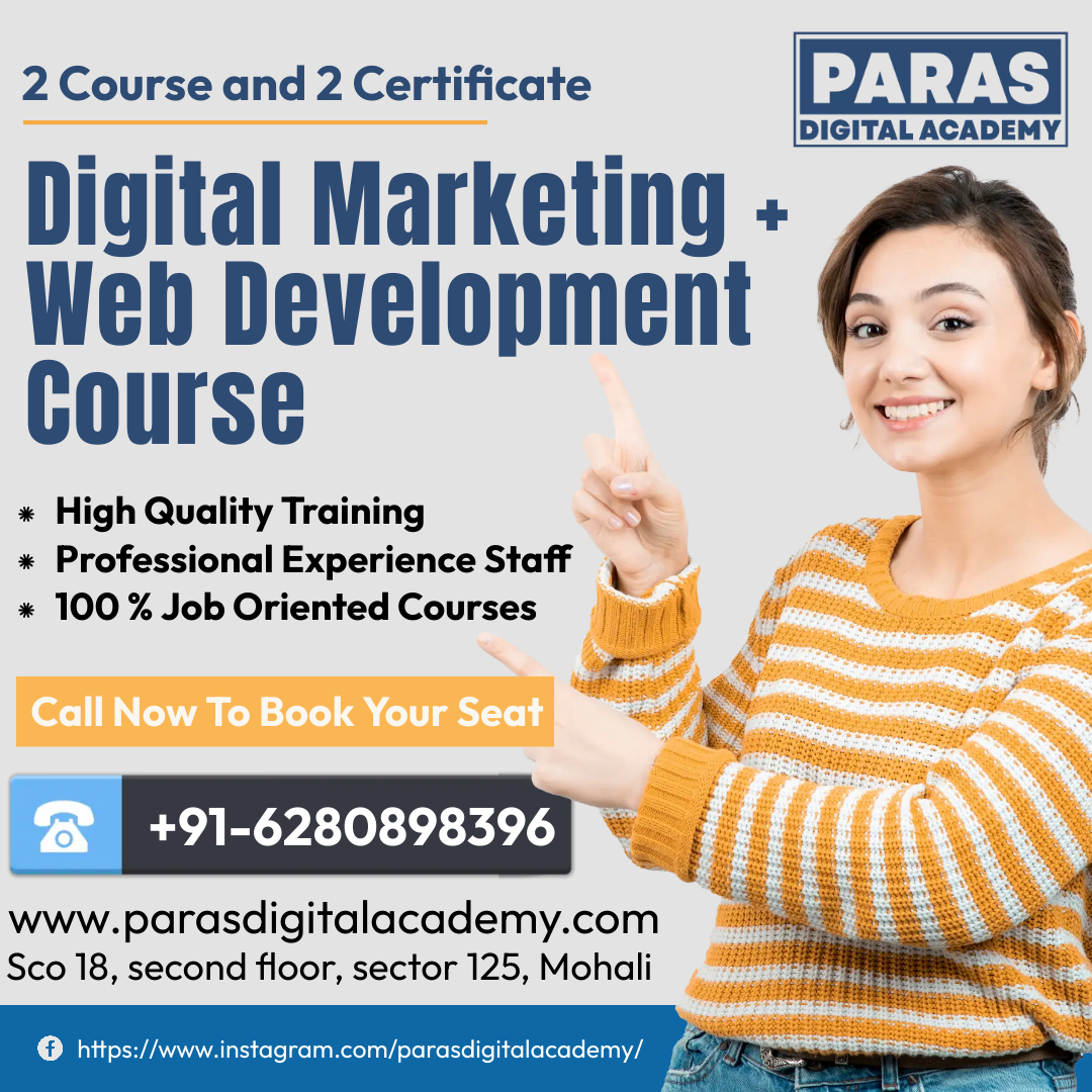 Digital Marketing Coaching in Mohali | Paras Digital AcademyEducation and LearningAll India
