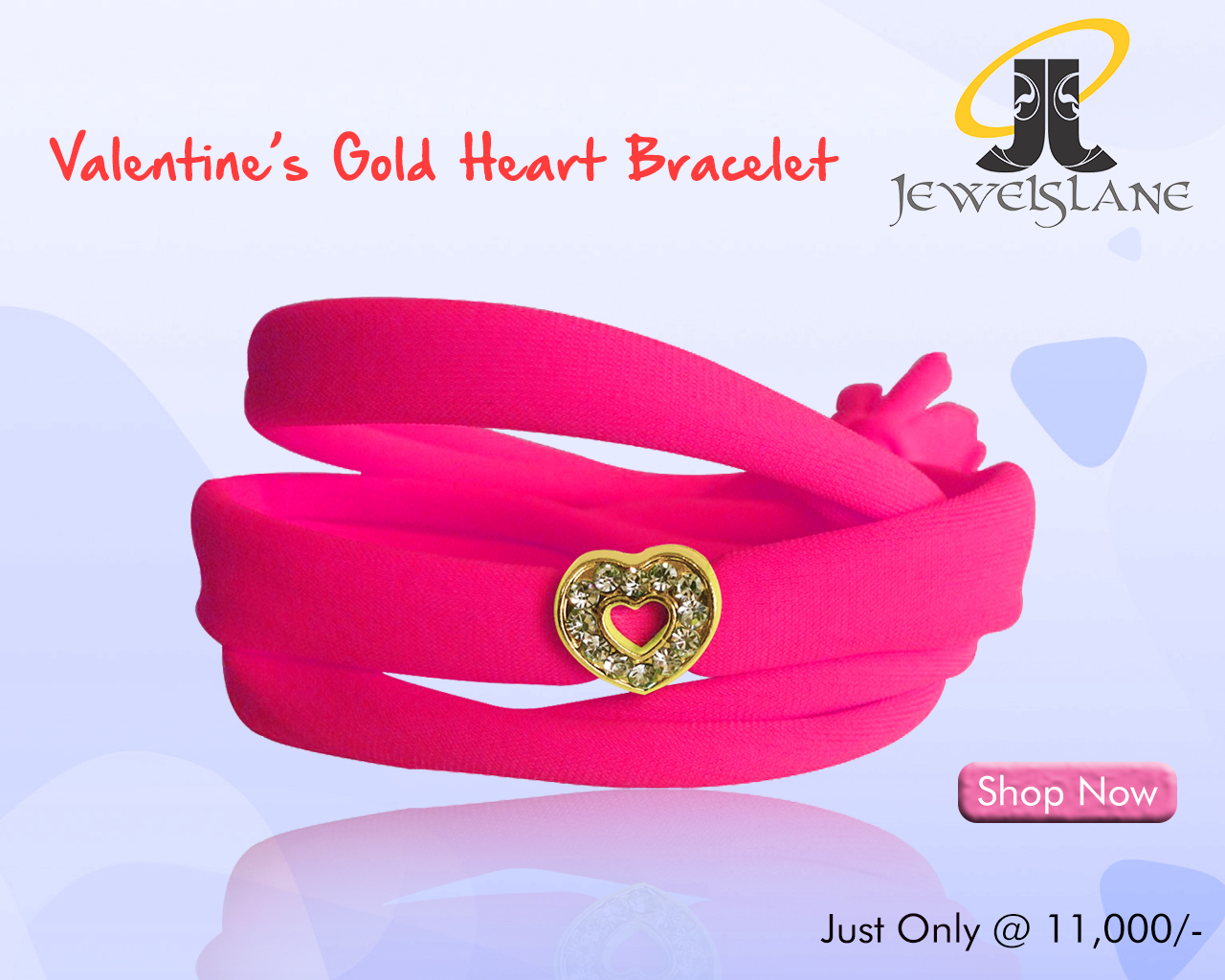 Valentine’s Gold Heart Bracelet
