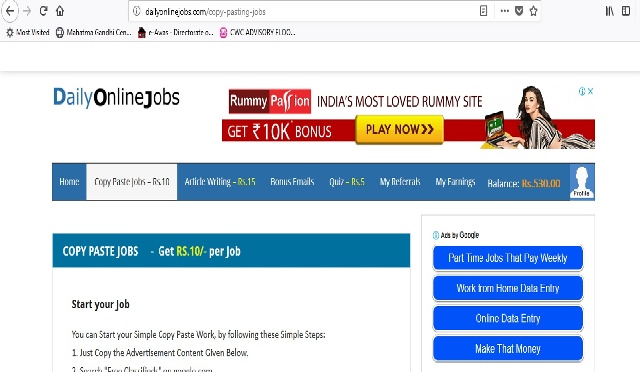 Simple Copy Paste JobsJobsFreelancersCentral DelhiAjmeri Gate