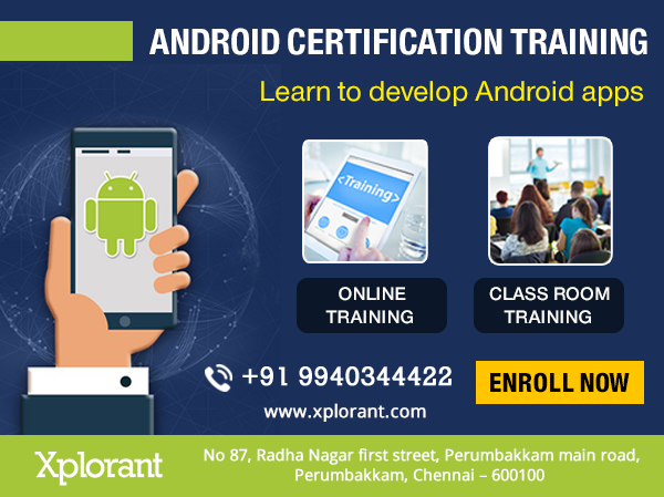 Android Training in Chennai with Placement
