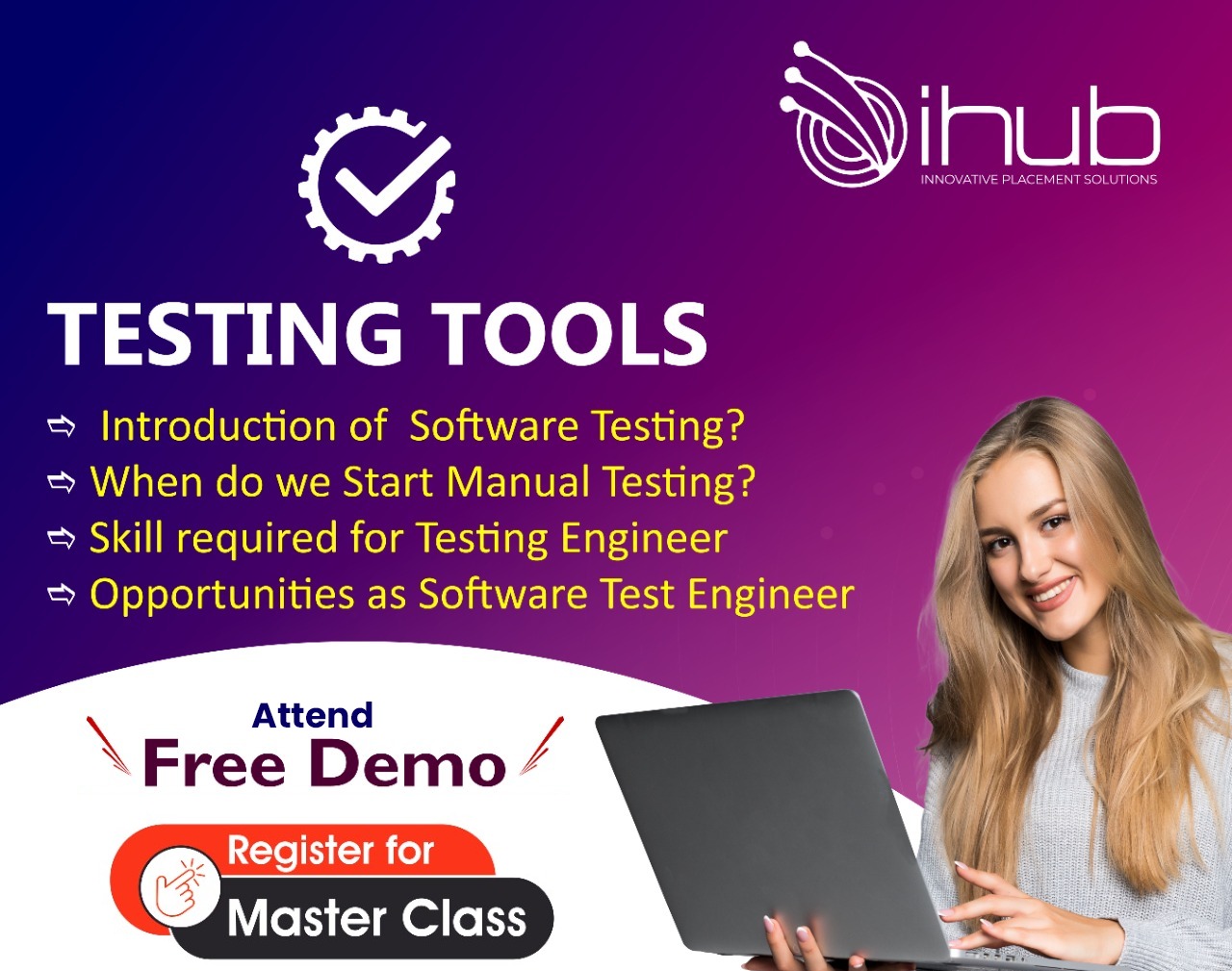 Software testing tools course in Hyderabad - iHub TalentEducation and LearningCoaching ClassesAll Indiaother