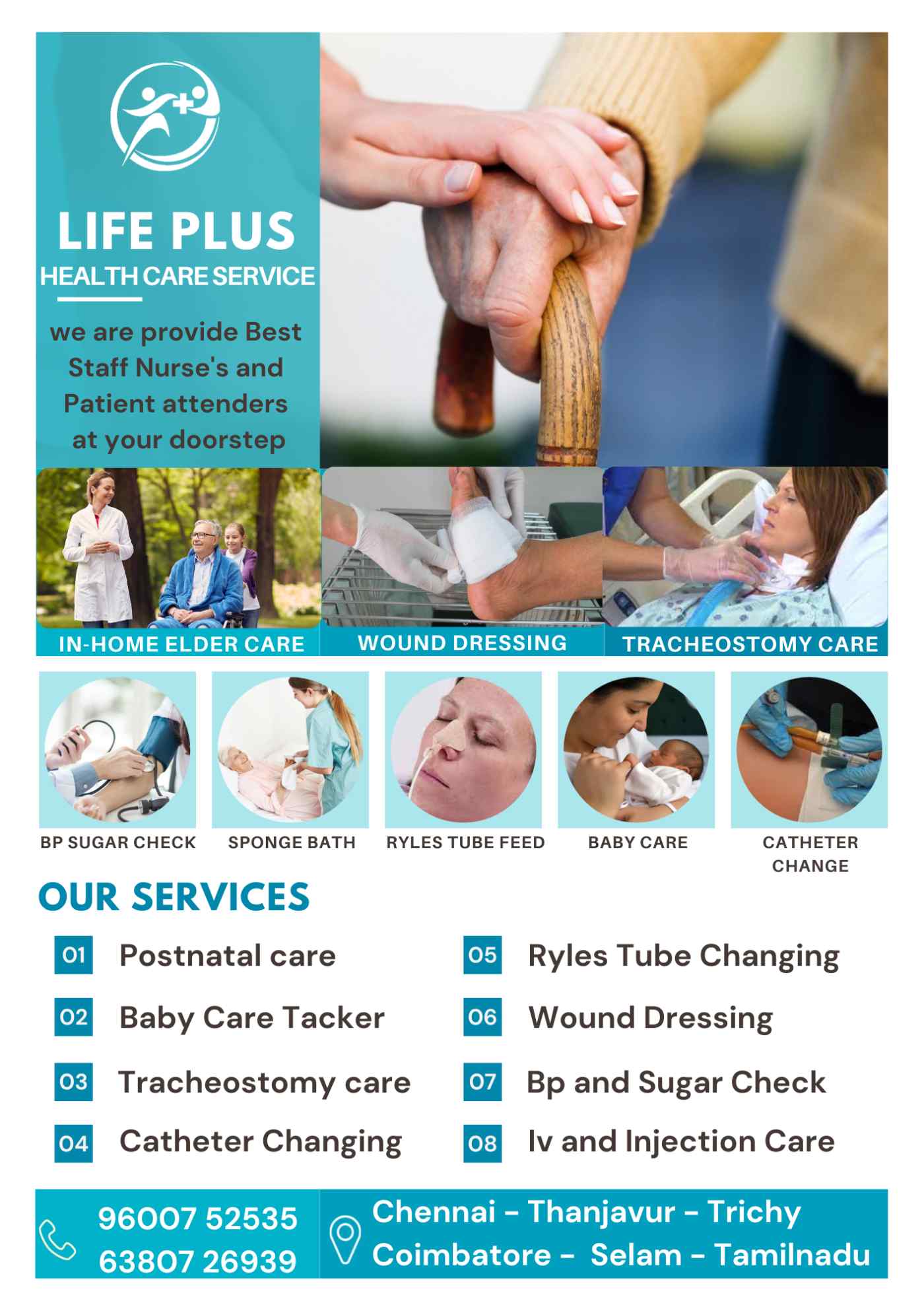 Life Plus Home Nurses and Patient attenders serviceServicesBaby Sitters - NannyAll Indiaother