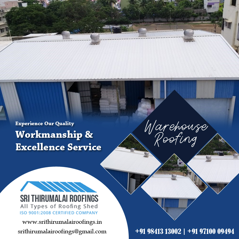 Roofing Contractors for Warehouse Shed Constructions in ChennaiServicesHousehold Repairs RenovationAll Indiaother