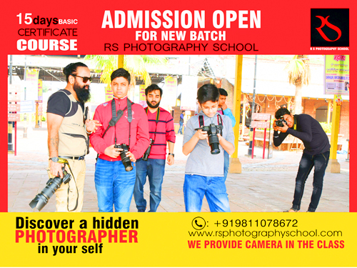 Photography for Beginners at RS Photography SchoolEducation and LearningShort Term ProgramsWest DelhiPunjabi Bagh