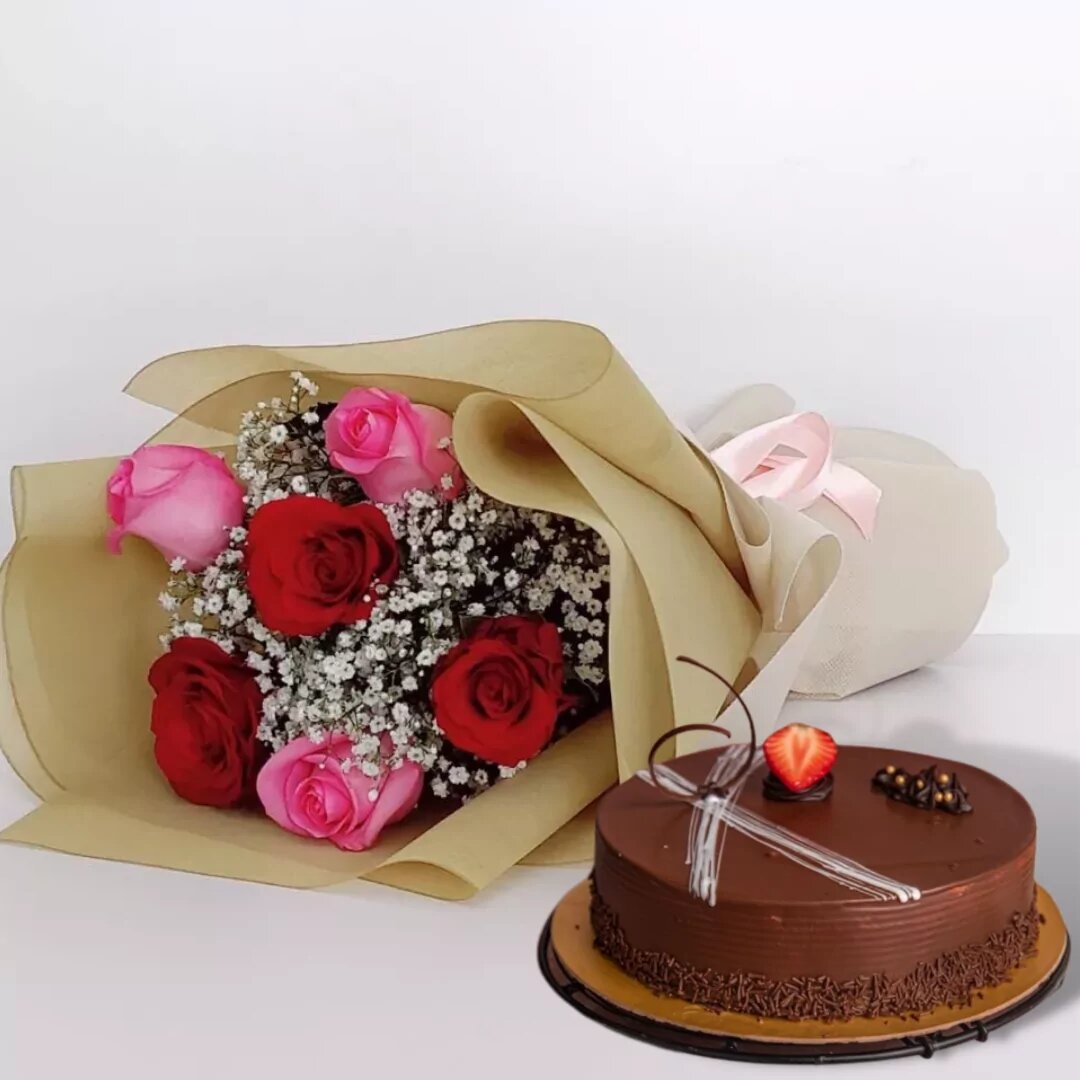 Birthday Gift Combo - Celebrate with Flowers, Treats, and Surprises from Sharjah Flower Delivery