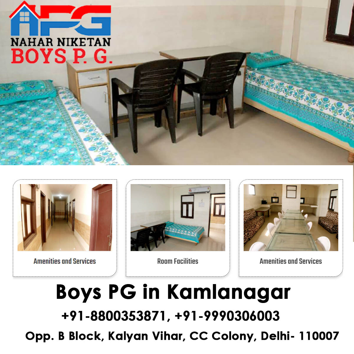 Boys Hostel in Kamla NagarReal EstateOffice-Commercial For Rent LeaseCentral DelhiOther